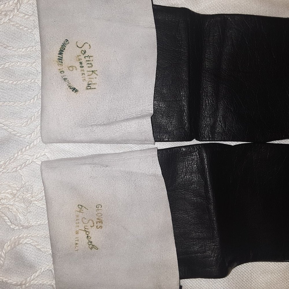 Vintage Satin Kidd Lambskin Gloves